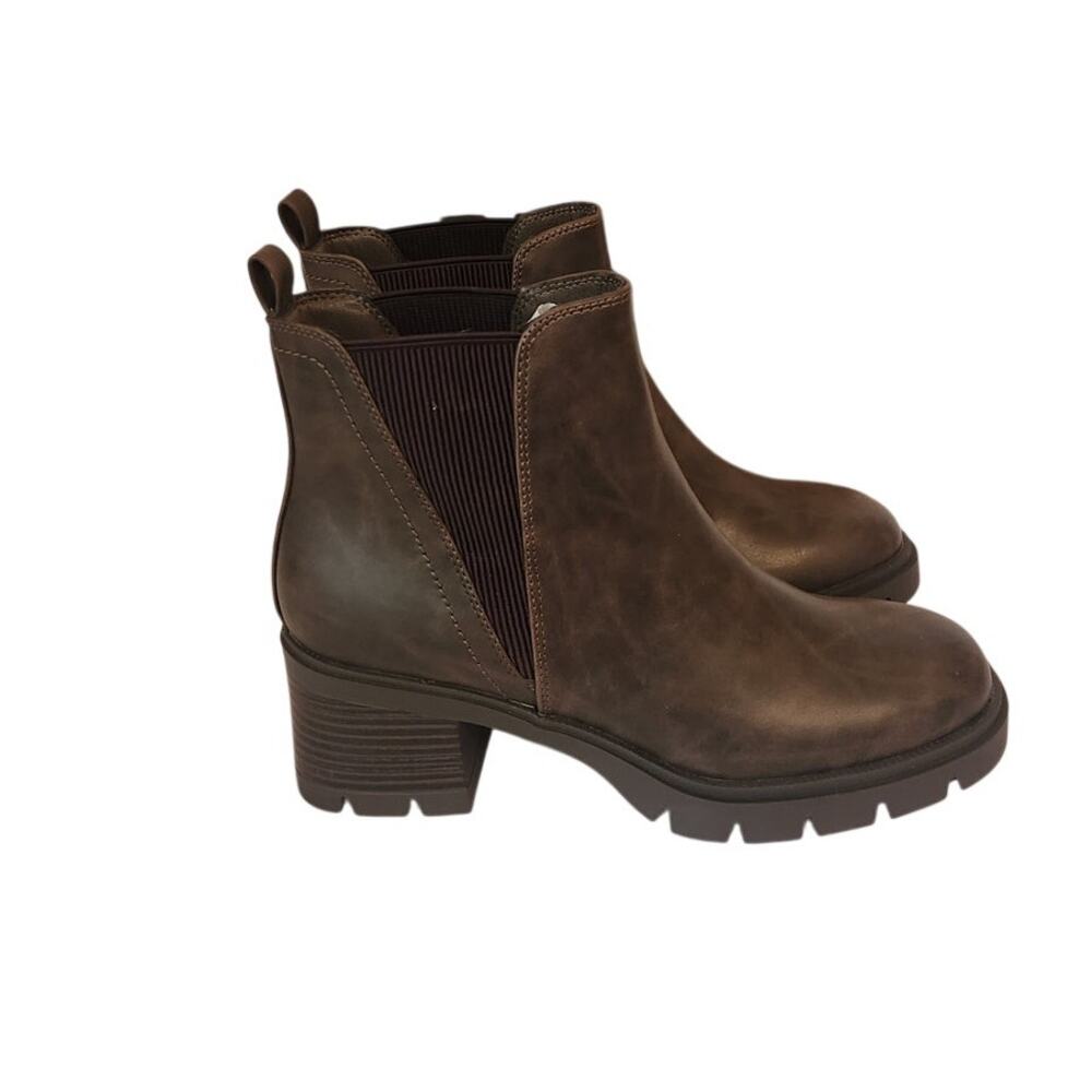 MIA Panola Chunky Sole Winter Fall Spring Brown Boots 10M